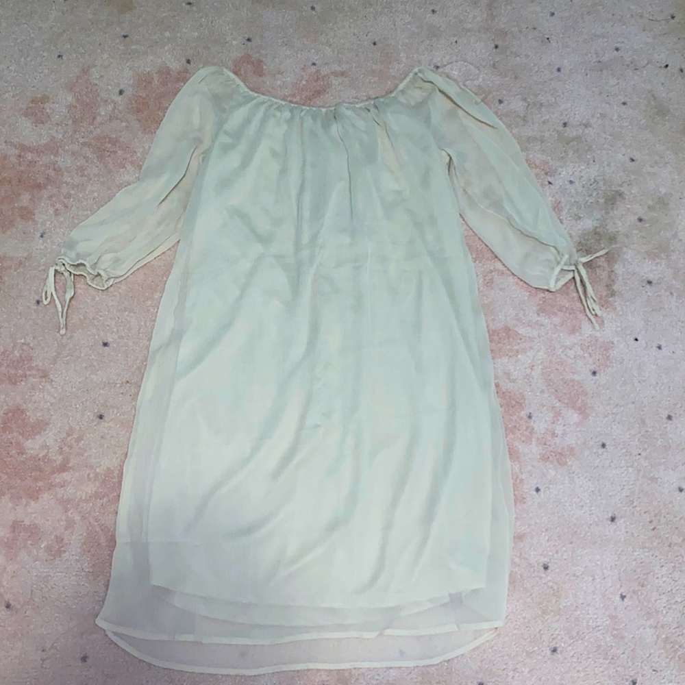 NWT millemium cream dress size: M